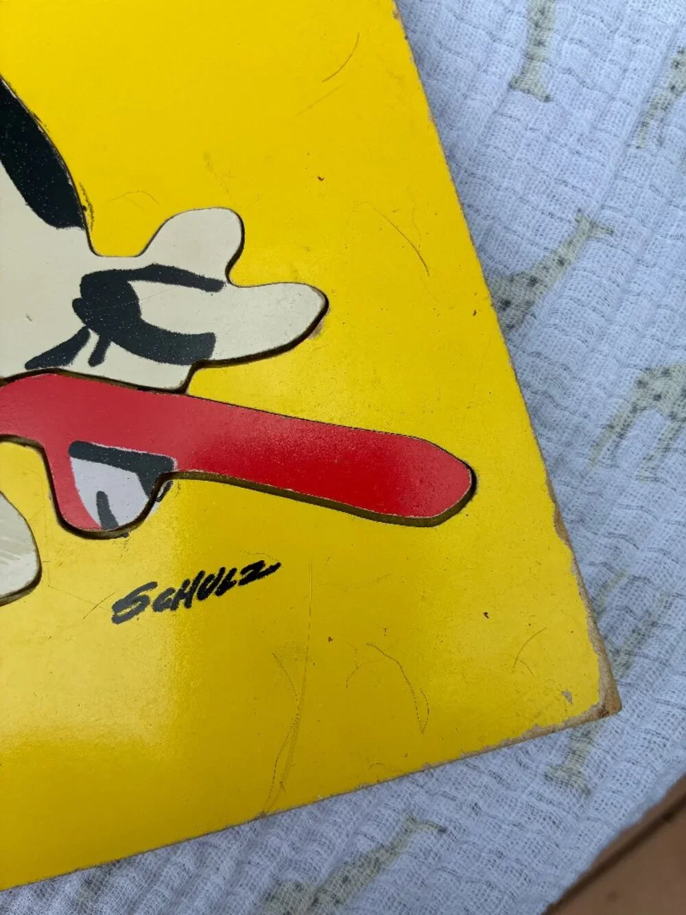 Vintage Playskool Peanuts “Giddy-Yap!” wooden puzzle Snoopy